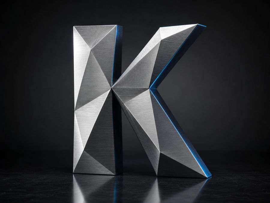 Low Poly – 3D-Buchstabe