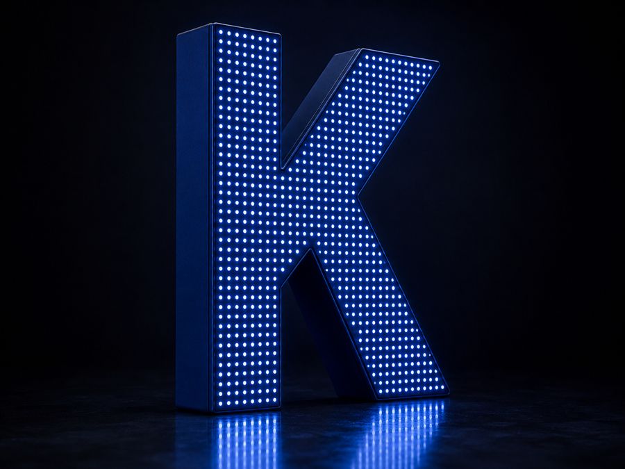 Matrix Front – 3D-Buchstabe